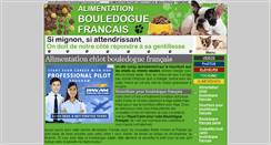 Desktop Screenshot of alimentation-bouledogue-francais.com