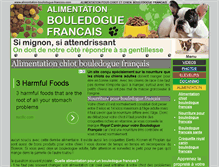 Tablet Screenshot of alimentation-bouledogue-francais.com